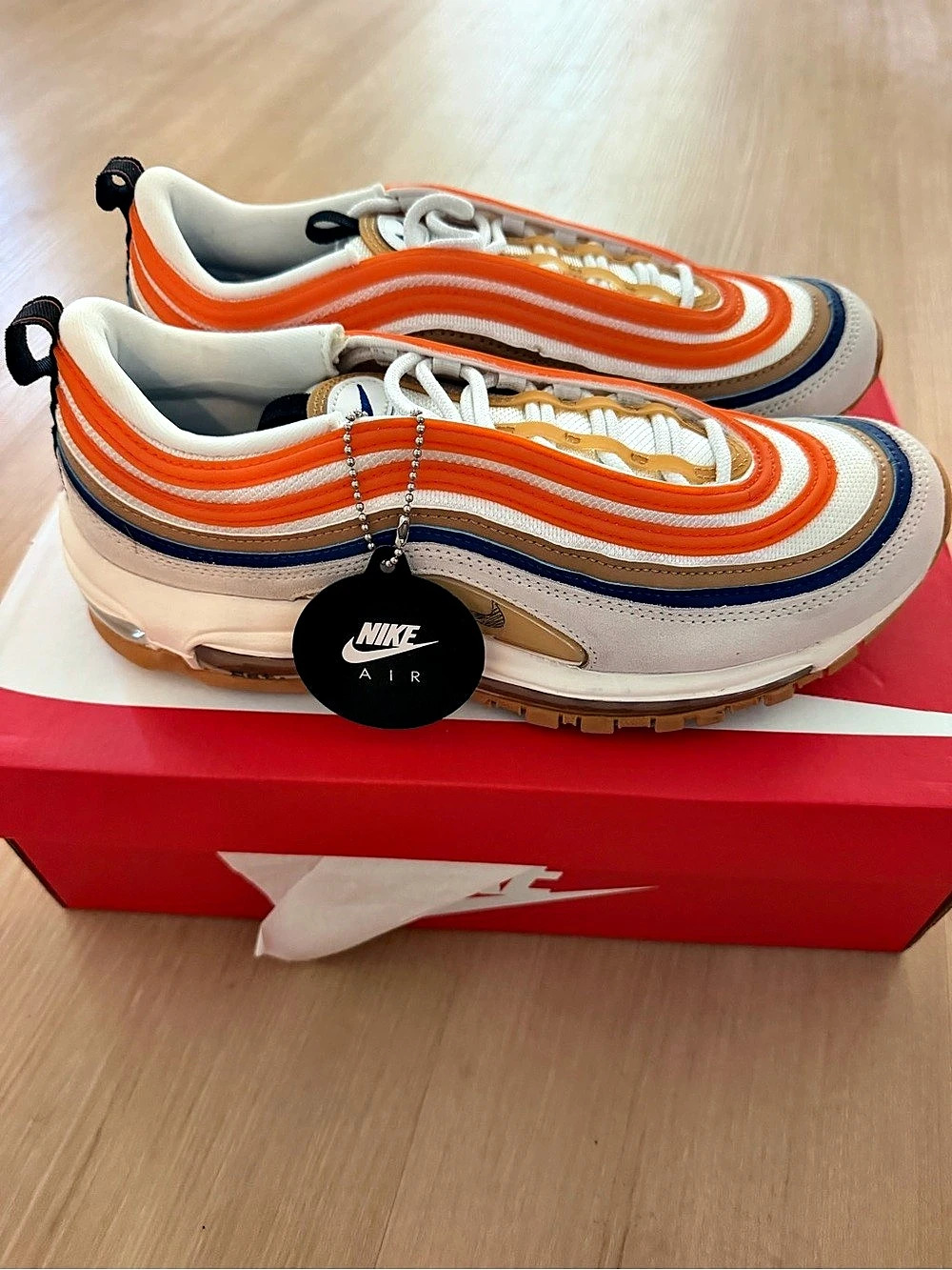 Nike Air Max 97 SE "M. Frank Rudy" Sneakers White & Orange US 8.5